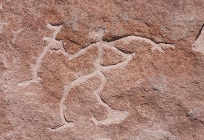 Pona Petroglyphs on the Cliffs by the Loa River by Unknown